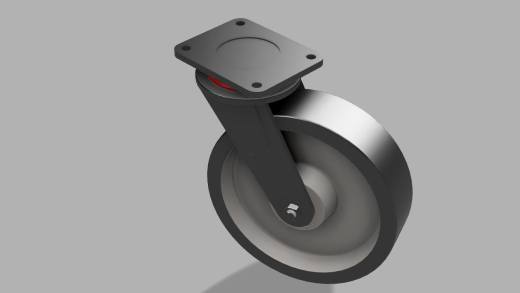 脚轮3d模型缩略图